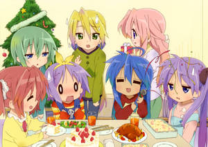 Fondo de pantalla de niños anime de Lucky Star — Anime niños Fondos de pantalla