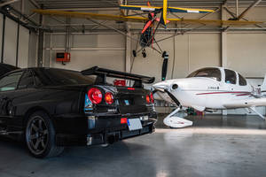 Nissan Skyline GTR R34 en Hangar