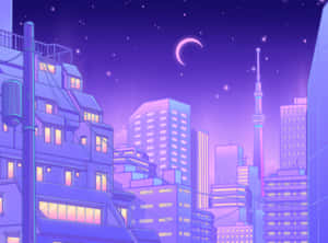 Noche Púrpura en Tokio Anime