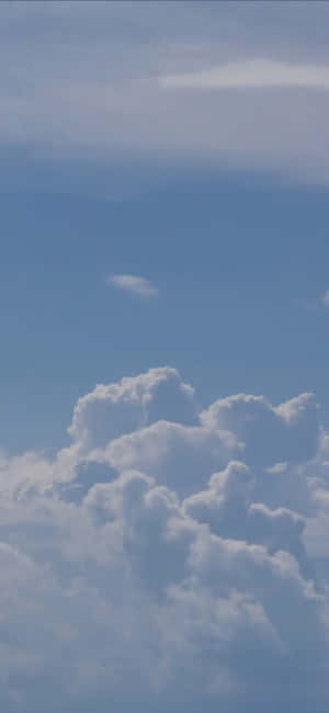 Nubes Bebé Azul Pastel Estética — Galaxia A17 Fondos de pantalla