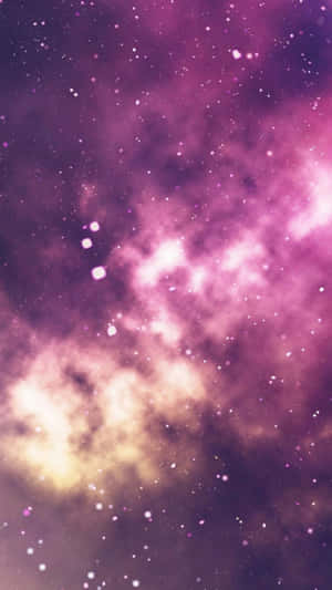 Galaxia rosa y púrpura
