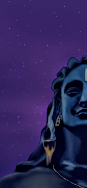 Obra de Arte Medio Retrato Adiyogi Shiva — Samsung Galaxy S20 Fondos de pantalla