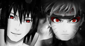Fondo de pantalla de los ojos de Naruto y Sasuke — Naruto y sasuke Fondos de pantalla