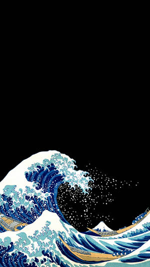 Arte básico de olas — Ola japonesa Fondos de pantalla