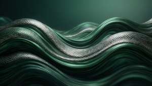 Olas abstractas elegantes en colores Slytherin.