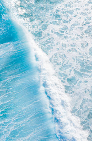 Olas de mar azul estético simple