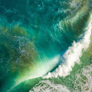 Fondo de pantalla de iPad con Olas iOS 10