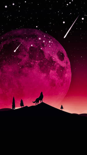 Fondo de pantalla Oled Wolf Moon