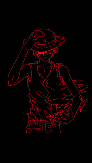 One Piece Anime Rojo — Luffy Fondos de pantalla