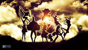 One Piece Escritorio Siluetas Galaxia — One piece escritorio Fondos de pantalla