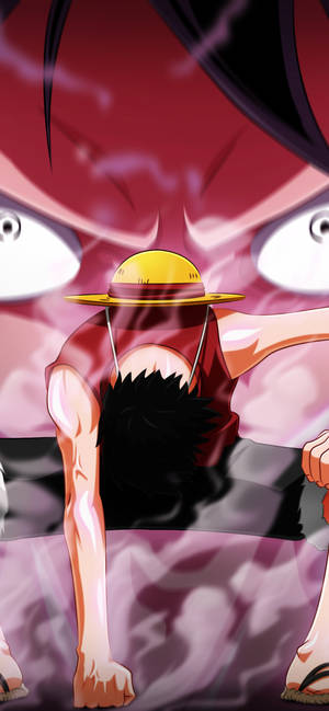 One Piece Fondo de Pantalla Luffy Puño en el Suelo
