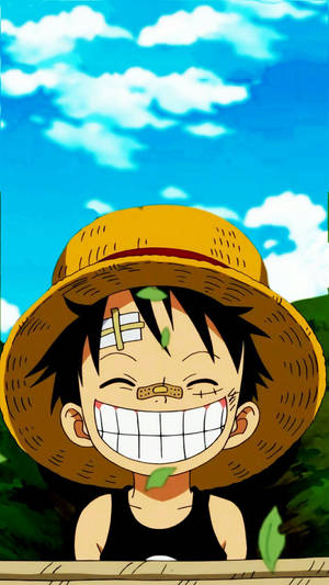 One Piece Teléfono Luffy Joven Herido