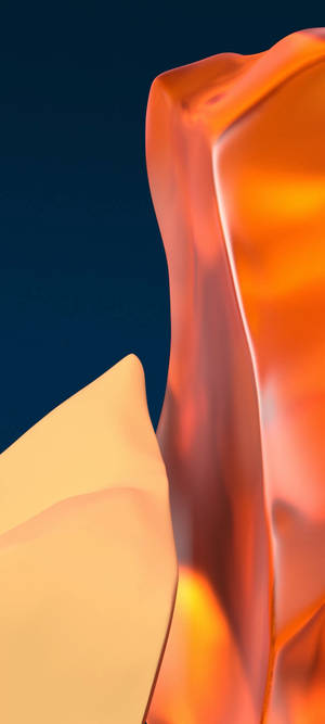 Fondo de pantalla Oneplus Cristal Naranja — 1080x2400 Fondos de pantalla
