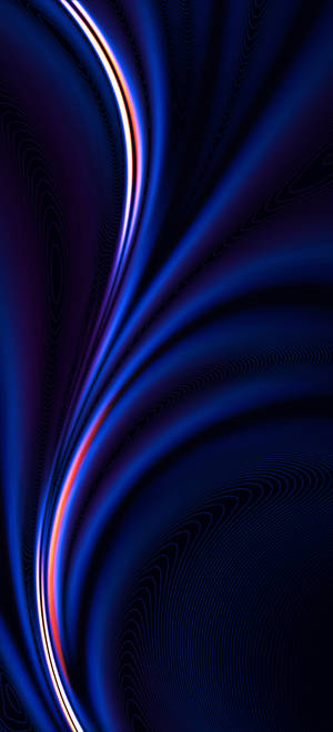 Fondo de pantalla de curvas azules de Oneplus — iPhone Air Fondos de pantalla