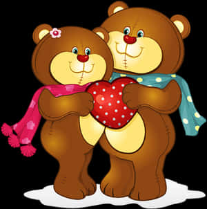 Tubos Ositos de Peluche San Valentín Dibujos Animados, Oso de Peluche - Clipart de Pareja de Osos, Descarga HD PNG