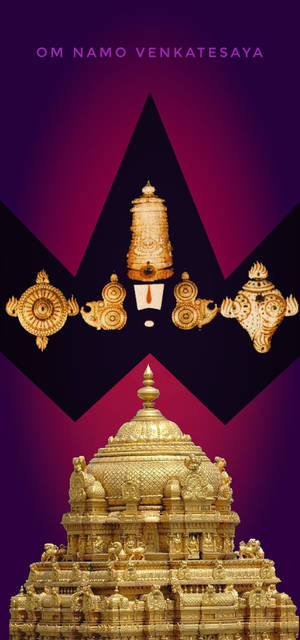 Pagoda Tirupati Balaji — iPhone 15 Fondos de pantalla