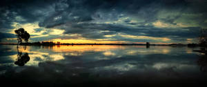 Fondo de pantalla de paisaje marino al atardecer escénico — 3440x1440 Fondos de pantalla