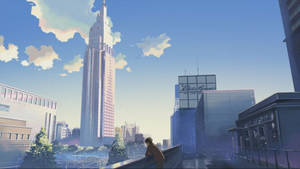 Paisaje urbano anime azul estético — Azul oscuro aesthetic Fondos de pantalla