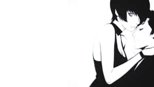 Paisaje urbano anime monocromático — Anime en Blanco y Negro Fondos de pantalla