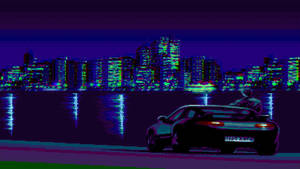 Paisaje Urbano Retro Estético 8bits