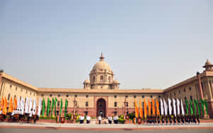 Palacio Presidencial de India Rashtrapati Bhavan Banderas