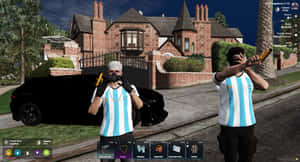 GTA 5, pandilla, Argentina, auto, camiseta PNG, aura, hermano