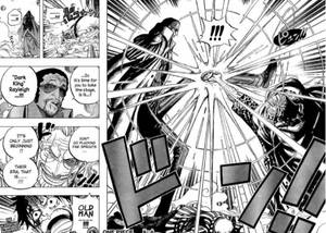 Fondo de pantalla del panel de manga del Almirante Kizaru vs Rayleigh — Panel de manga Fondos de pantalla