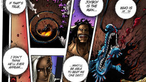 Fondo de pantalla del panel de manga de King y Kaido — Panel de manga Fondos de pantalla