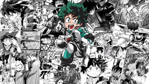 Fondo de pantalla de panel de manga de Izuku Midoriya — Panel de manga Fondos de pantalla