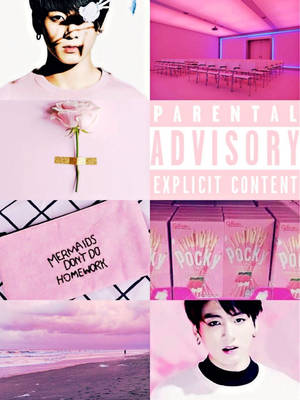 Pantalla rosa de chica para teléfono BTS — Bts Fondos de pantalla