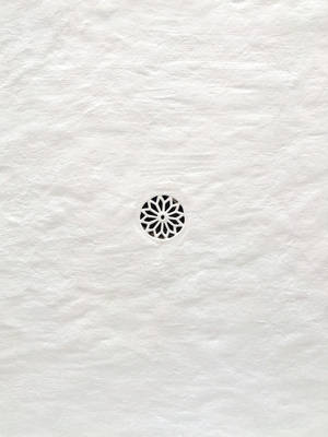 Patrón de papel arrugado y flor estilo boho