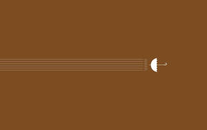 Fondo de pantalla de paraguas estético en tono beige y marrón — Estética café Fondos de pantalla