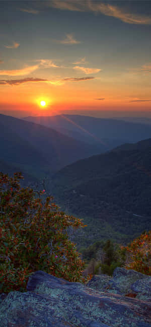 Sol Dorado del Parque Nacional Great Smoky Mountains — Galaxia A17 Fondos de pantalla