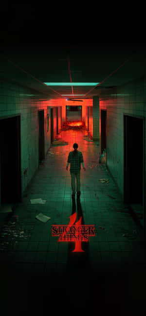 Pasillo escalofriante de Stranger Things — iPhone 17 Pro Fondos de pantalla