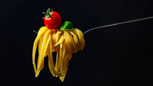 Fondo de pantalla de pasta en tenedor — Protector de pantalla Fondos de pantalla