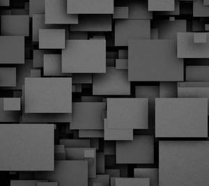 Patrón Abstracto Alucinante de Rectángulos Negros — Estética oscura psicodélica Fondos de pantalla