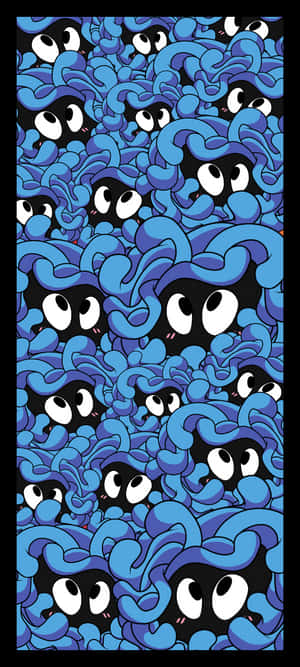 Patrón de Caras de Tangela — Galaxia A17 Fondos de pantalla
