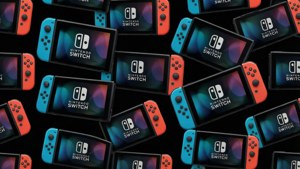 Fondo de pantalla de Un patrón repetitivo de consolas Nintendo Switch