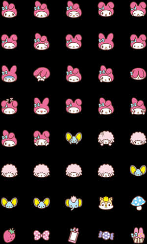 Emoji de My Melody, Descarga de PNG en HD