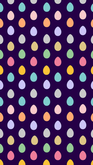 Patrón estético de huevos coloridos — Patrón estético Fondos de pantalla
