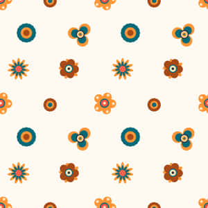 Floral de los 70 — Estética minimalista Fondos de pantalla