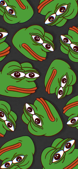 Fondo de pantalla patrón verde de Pepe la rana — iPhone 16 Pro Fondos de pantalla