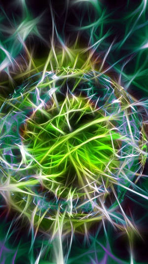 Patrones de círculos abstractos neón iPhone — Neón iPhone Fondos de pantalla