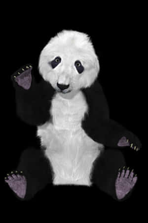 Peluche de panda con colores invertidos — Panda Fondos de pantalla