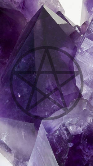 Fondo de pantalla de Pentáculo de Cristal con Estética de Bruja