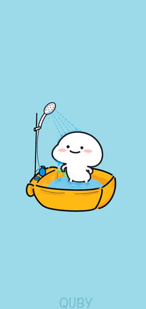 Pentol Alegre Tomando un Baño — Galaxy S22 Ultra Fondos de pantalla