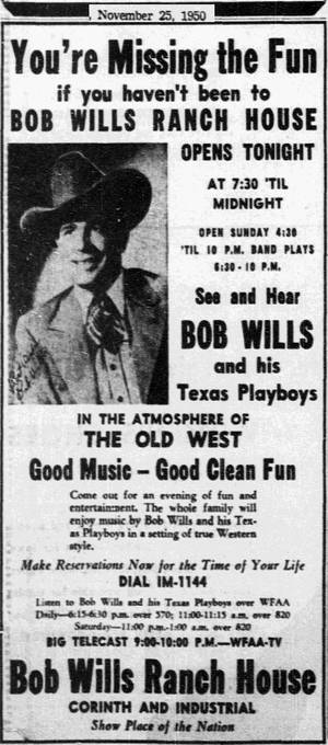 Periódico vintage de Bob Wills And The Texas Playboys — Nubia A77 Fondos de pantalla