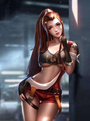 Personaje de anime rojo absorto en acción