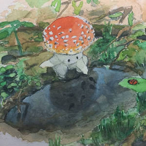 Collage de Ranas Estilo Cottagecore para Escritorio