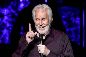 Personaje Famoso Kenny Rogers — Azul oscuro Fondos de pantalla